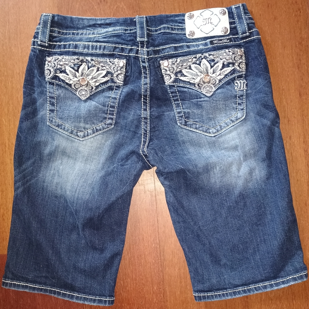 Miss Me Denim Bermuda Midrise Shorts Size 30